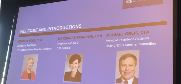 2019 Sustainable Investing seminar wrap-up 2019 Sustainable Investing seminar wrap-up